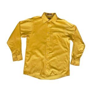 Michael Kors Mens Dress Shirt Large 34/35 100% Cotton Button Down Long Sleeve